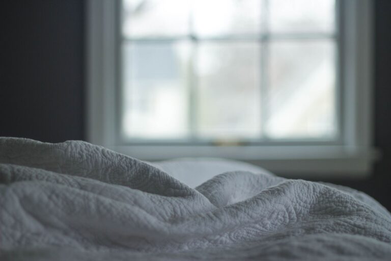 Fresh blanket in morning light
